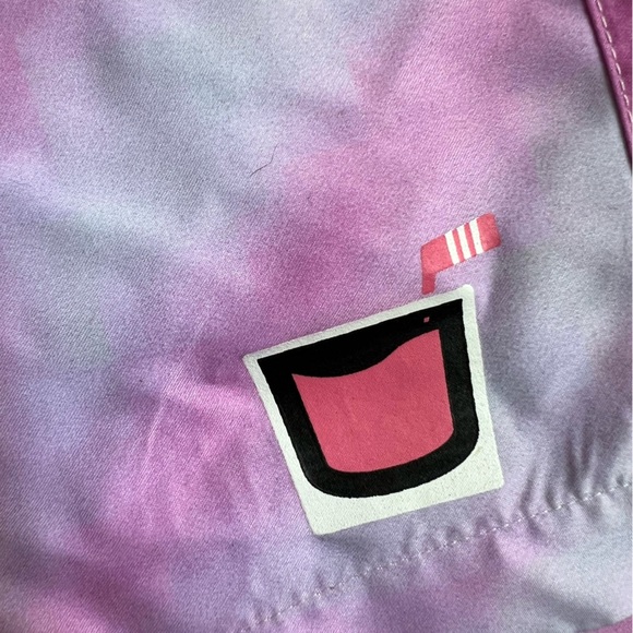 BARSTOOL SPORTS PINK WHITNEY PINK AND WHITE TIE DIE SWIM SHORTS WITH LINING - Picture 6 of 7